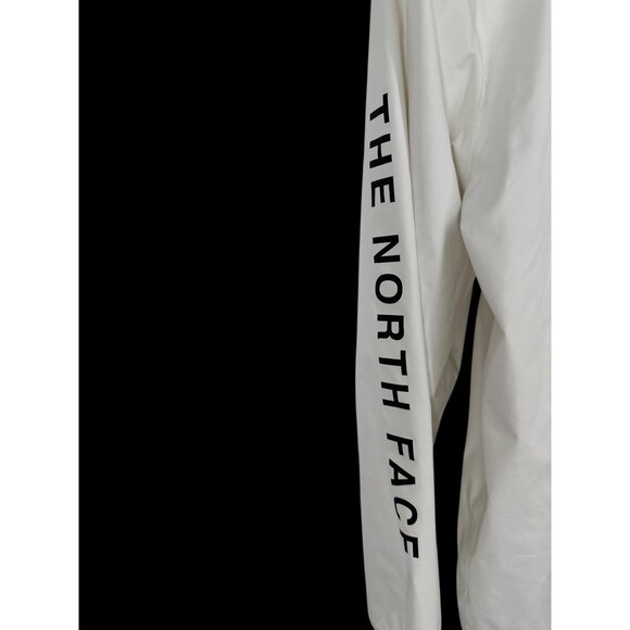 The North Face Mens White Windbreaker Jacket Zip-Up With Hood Size M - Picture 6 of 16